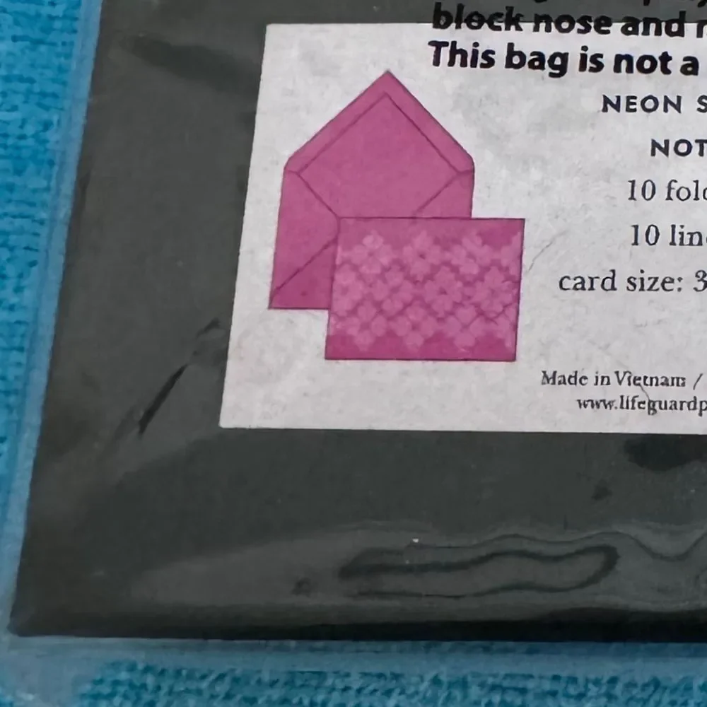 NEW kate spade Pink Neon Spade Flower Notecard Set - Picture 4 of 5